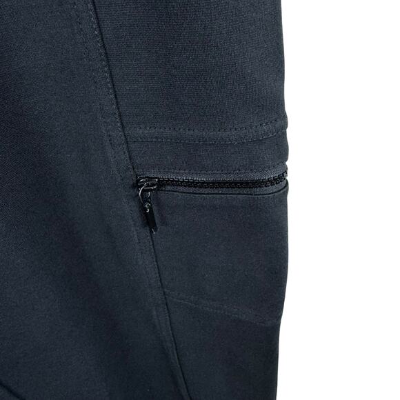 Zenergy By Chico's Black Cotton Blend Casual Mid Rise Sweatpants Size M - Picture 3 of 6